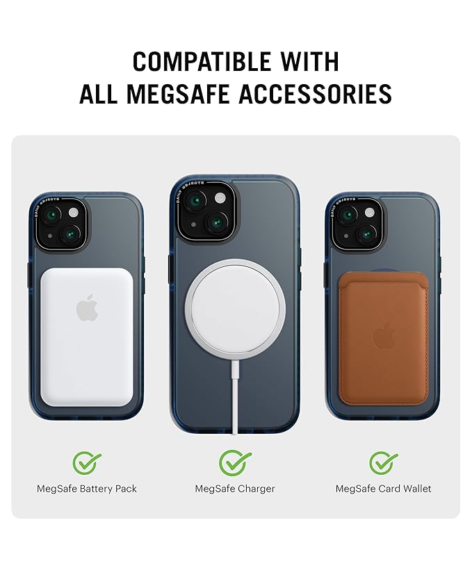 DailyObjects Polycarbonate Case For iPhone 13 Compatible With Mag-Safe Wireless Charging,Blue Nimbus Slim Shockproof Back Cover - Image 4